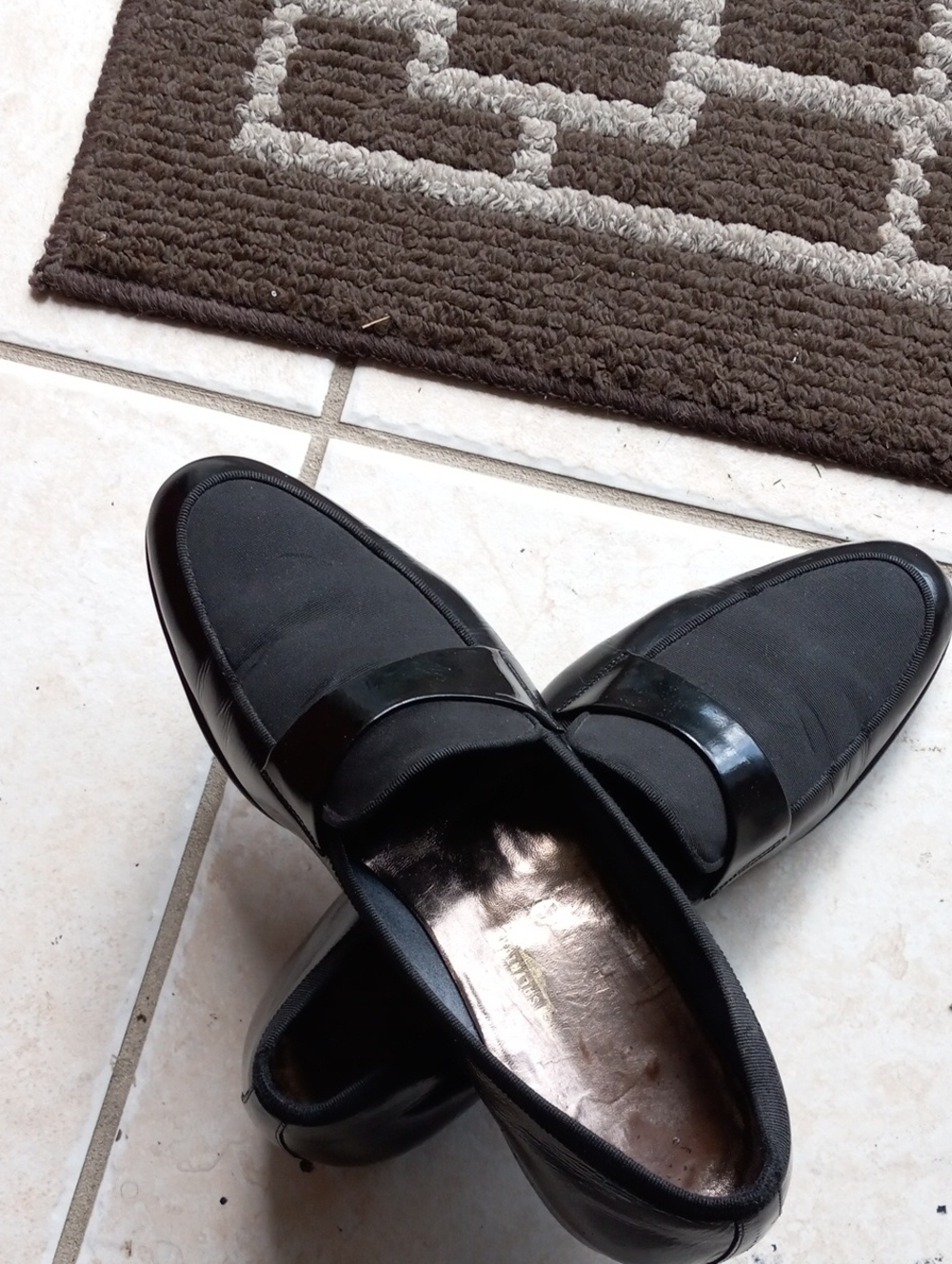 Salvatore Ferragamo Black Slip-On Loafers